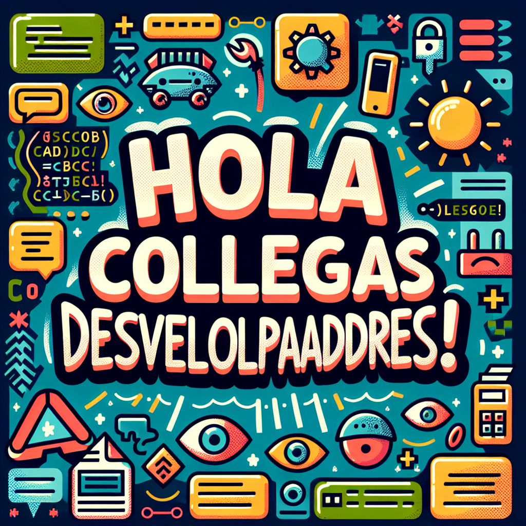 ¡Hola, colegas desarrolladores!