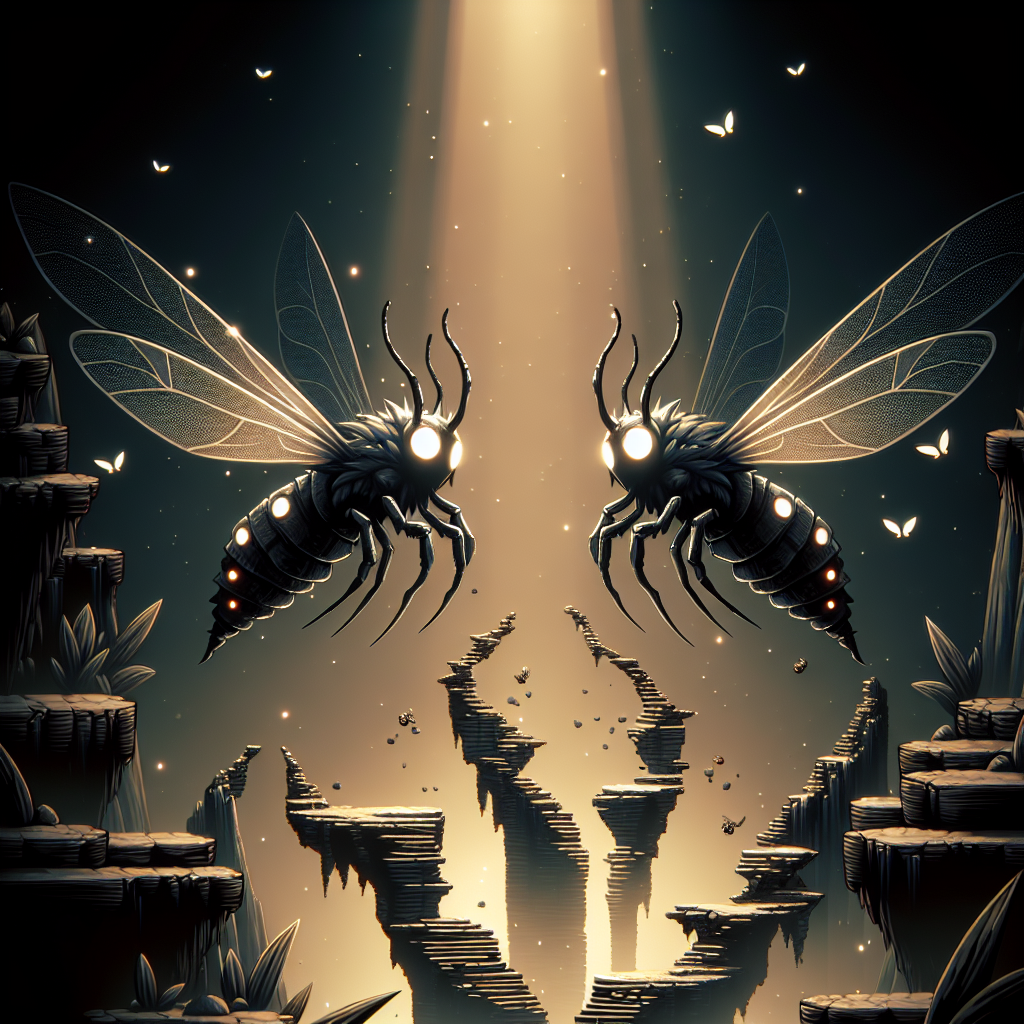 Hollow Knight: Silksong Doble Conchflies en Pasos Estallados