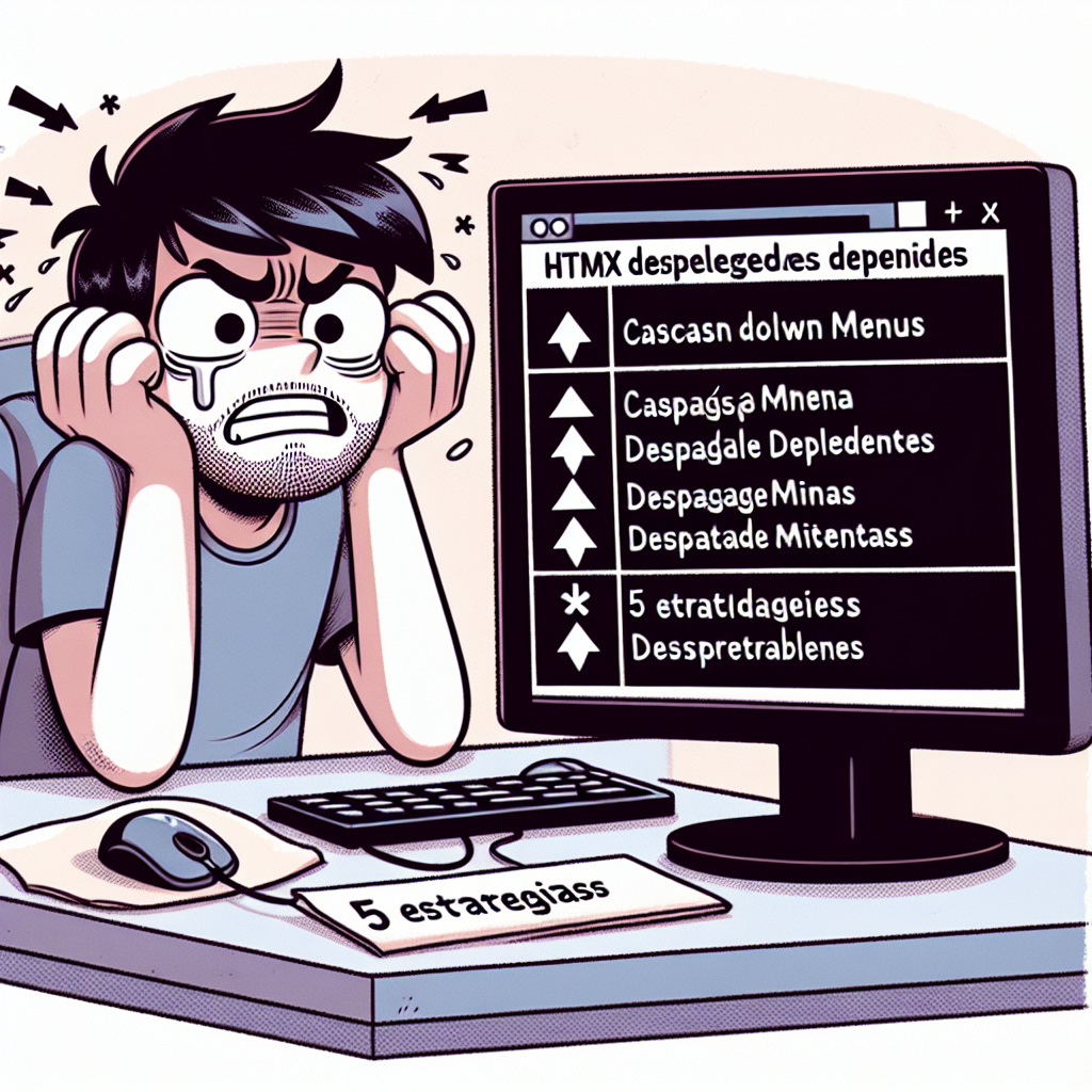 HTMX Desplegables Dependientes: 5 Estrategias que aprendí a las malas