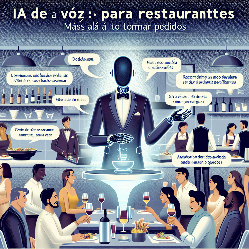 IA de Voz para Restaurantes: Más Allá de Tomar Pedidos
