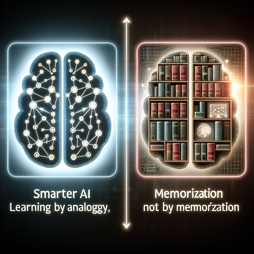 IA más inteligente: aprender por analogía, no por memorización