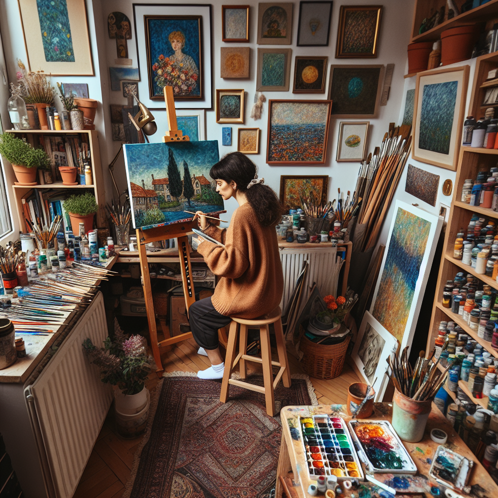 Ideas para artistas en un apartamento pequeño