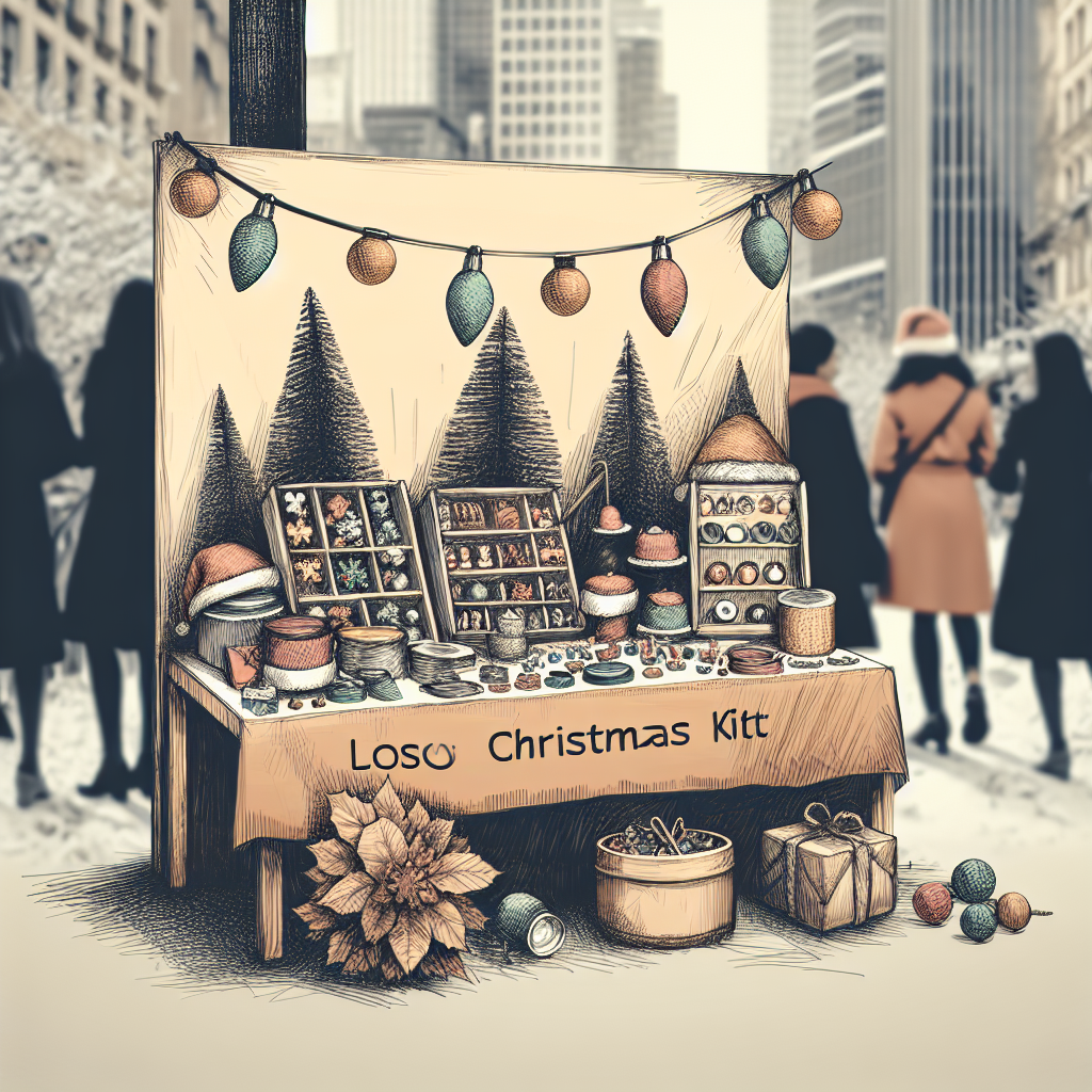 Kits navideños que venden con pocos recursos