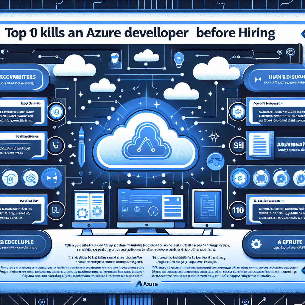 Las 10 habilidades clave para un desarrollador de Azure antes de contratar