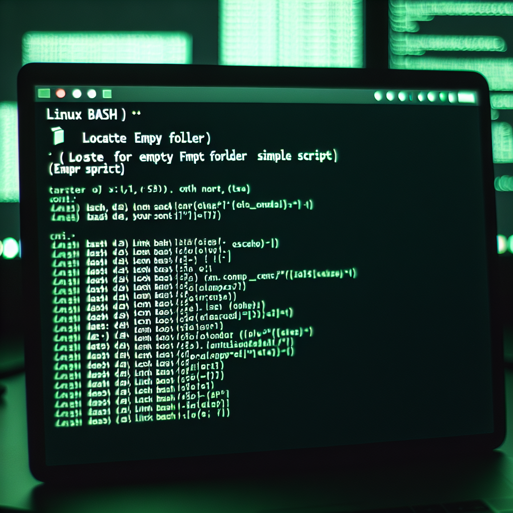 Linux Bash: Buscar carpeta vacía (script sencillo)