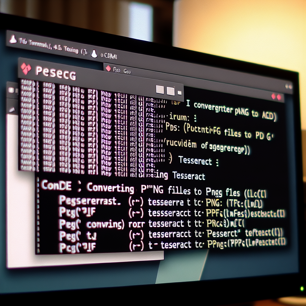 Linux: Convierte PNG a PDF con Tesseract