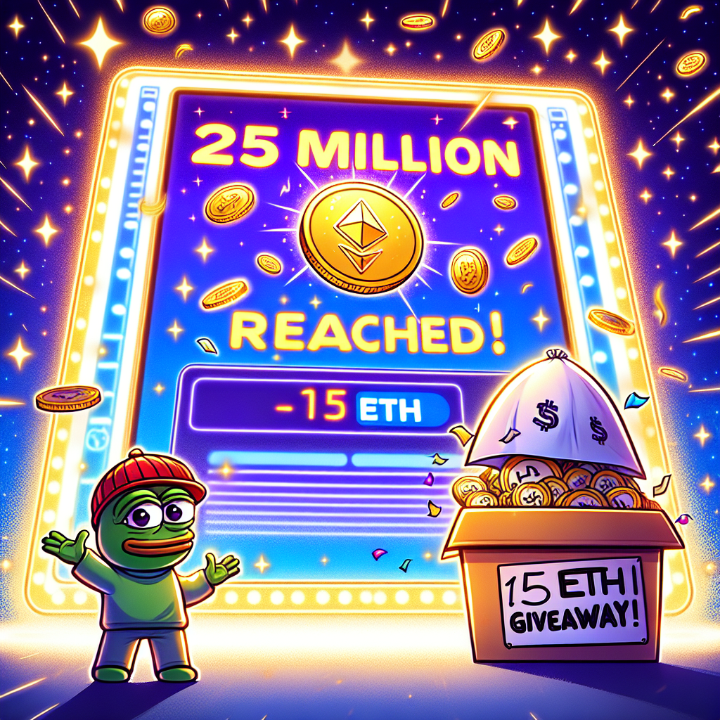Little Pepe supera 25 millones y anuncia sorteo de 15 ETH