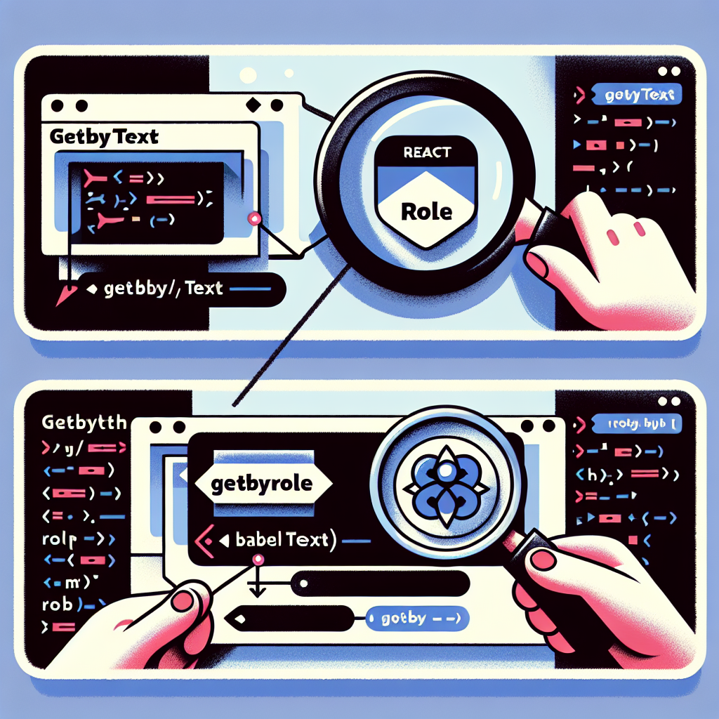 Métodos de búsqueda en React Testing Library: getByText, getByRole y getByLabelText