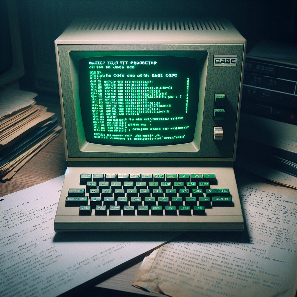 Mi procesador de textos en ZX Sinclair BASIC