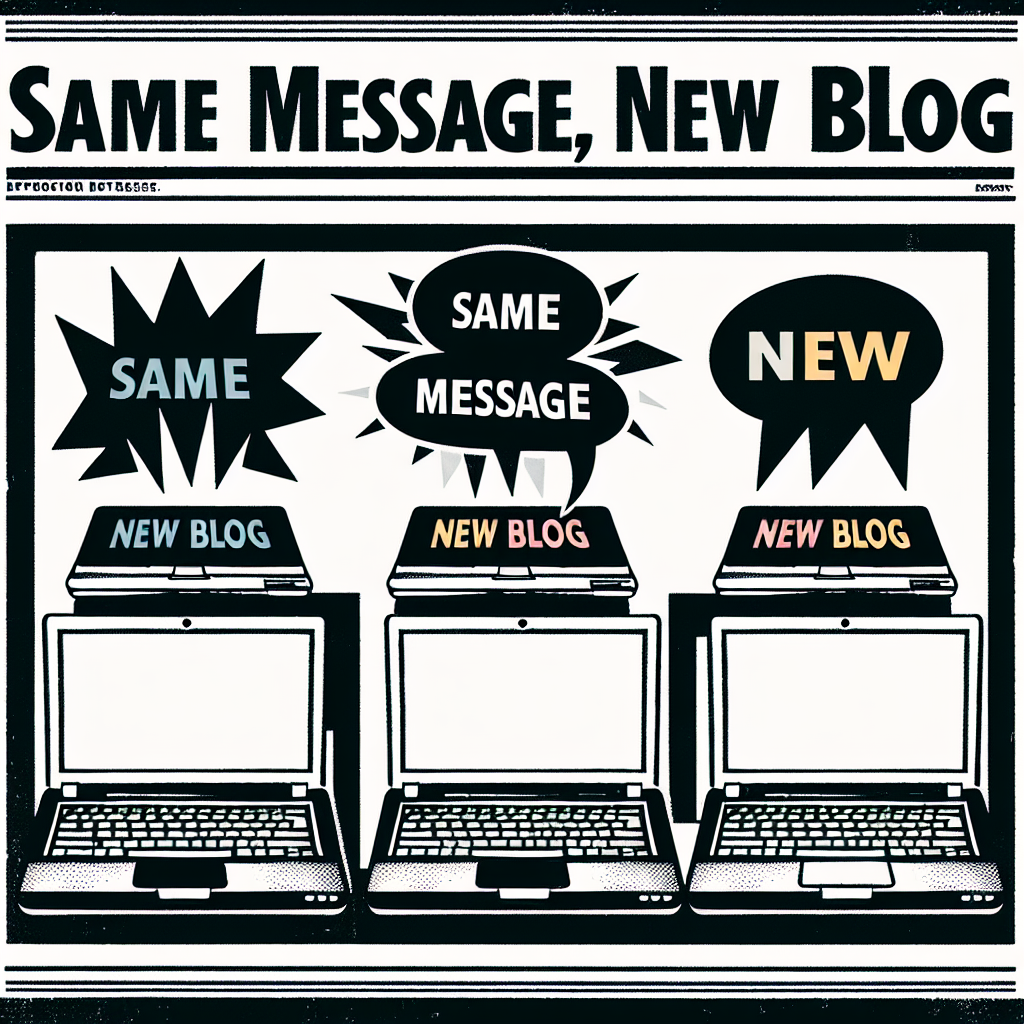 Mismo Mensaje, Blog Nuevo
