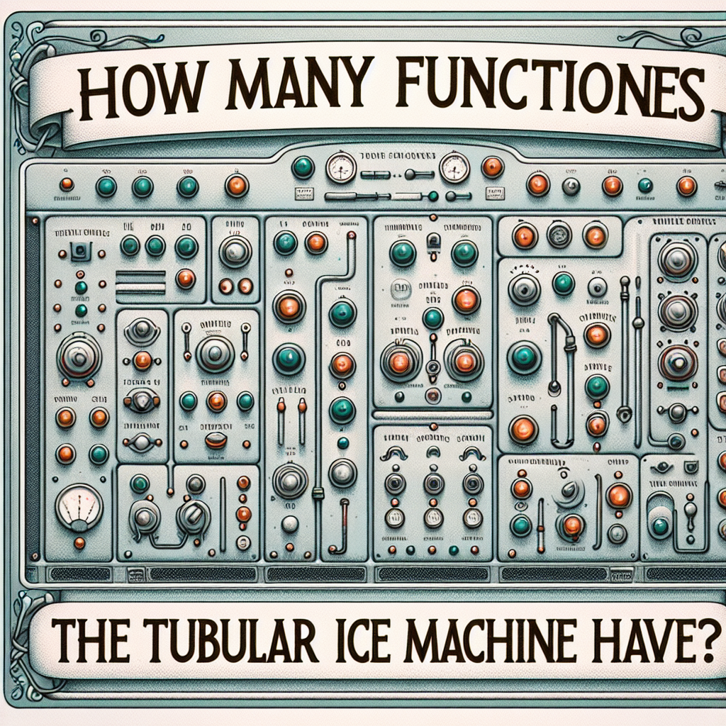 ¿Muchas funciones tiene el panel de la máquina de hielo tubular?