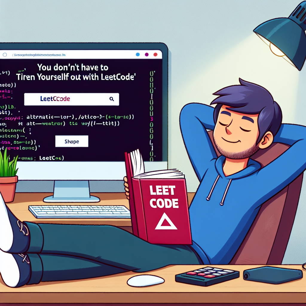 No hace falta machacarte con LeetCode