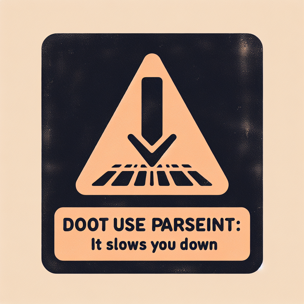 No uses parseInt: así te ralentiza