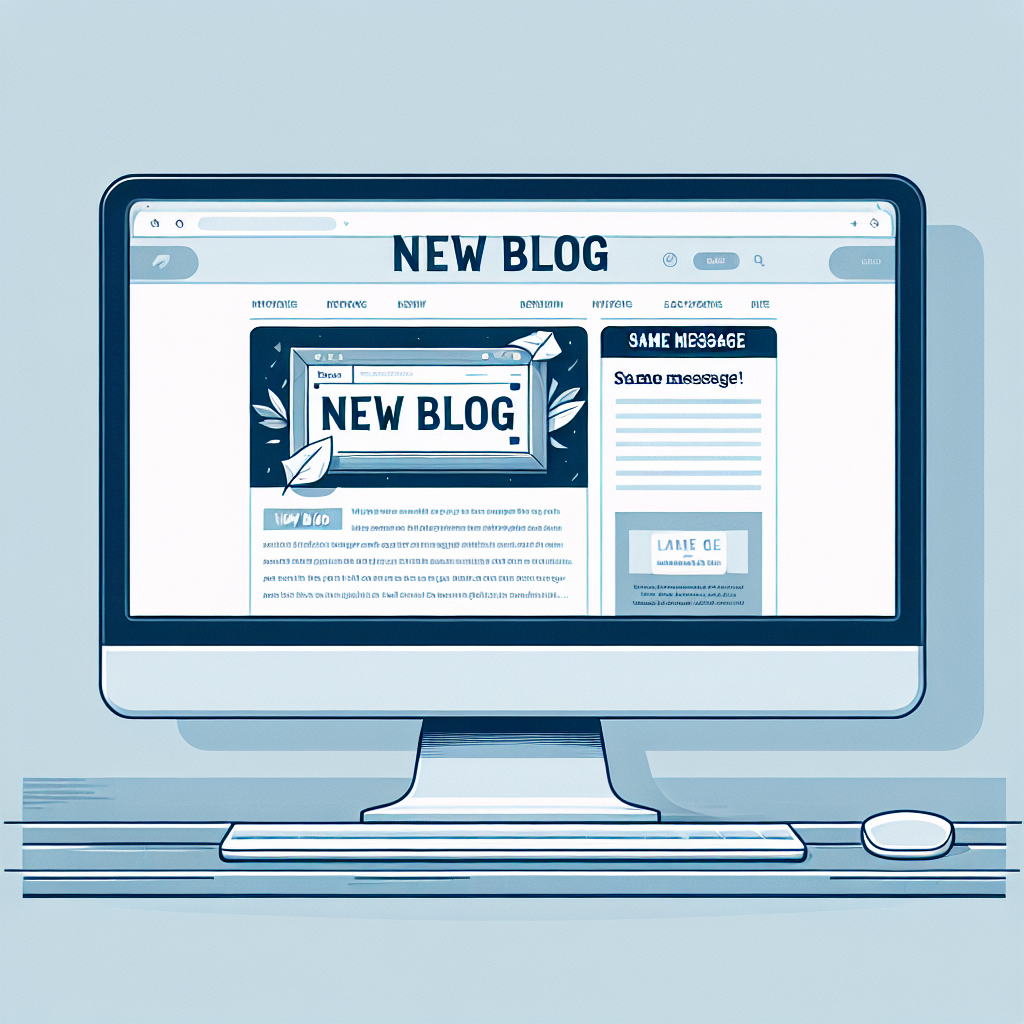 Nuevo blog, mismo mensaje