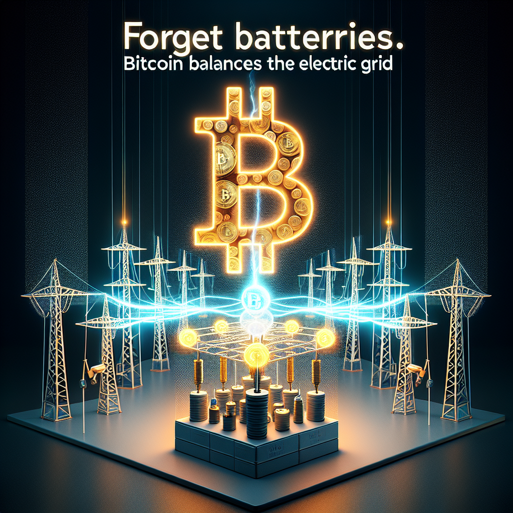 Olvida baterías: Bitcoin equilibra la red eléctrica