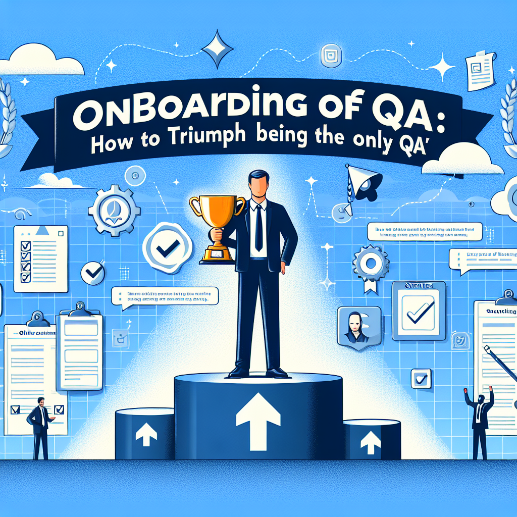 Onboarding de QA: Cómo triunfar siendo el único QA