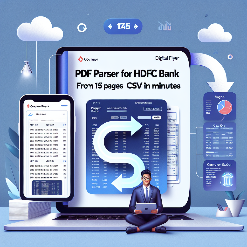 Parseador PDF para extractos de HDFC Bank: de 165 páginas a CSV en minutos