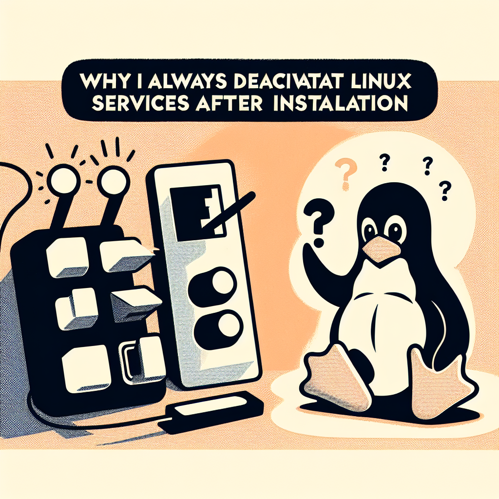 Por qué siempre desactivo los servicios Linux tras la instalación