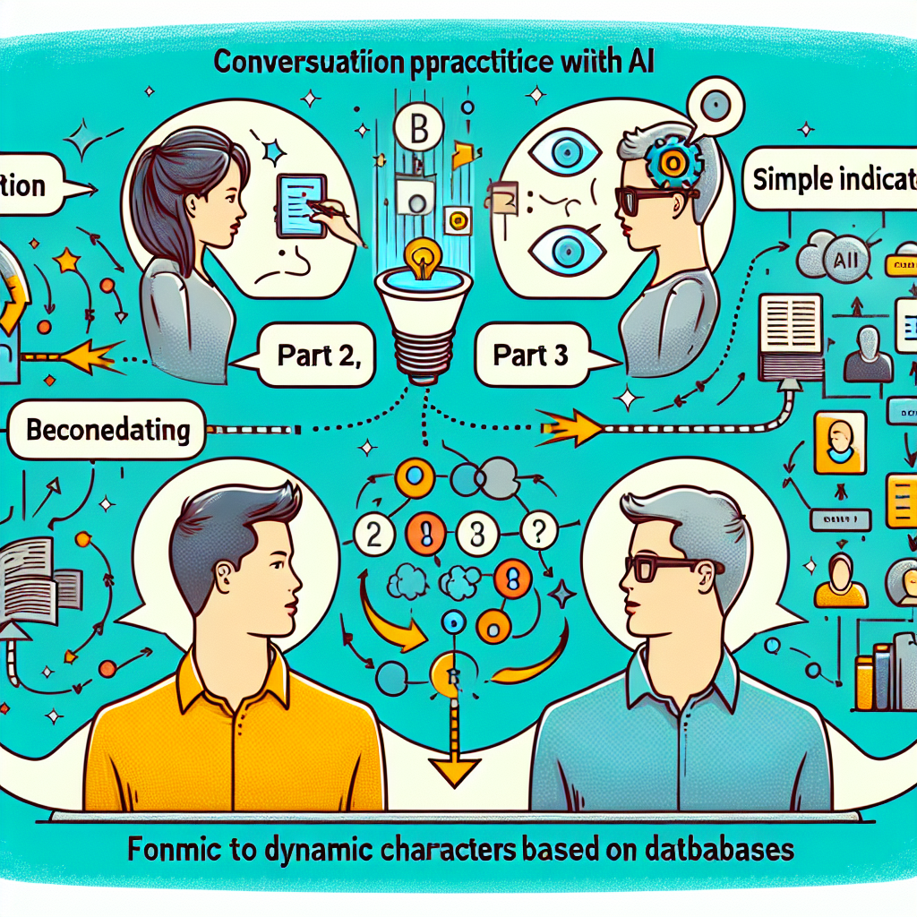 Práctica de conversación con IA: Parte 3, de indicaciones simples a personajes dinámicos basados en bases de datos