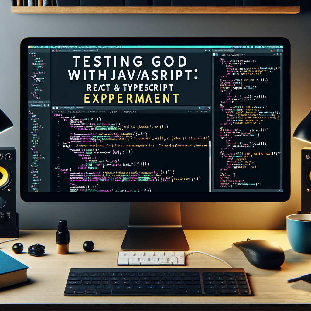 Probar a Dios con JavaScript: Experimento React y TypeScript