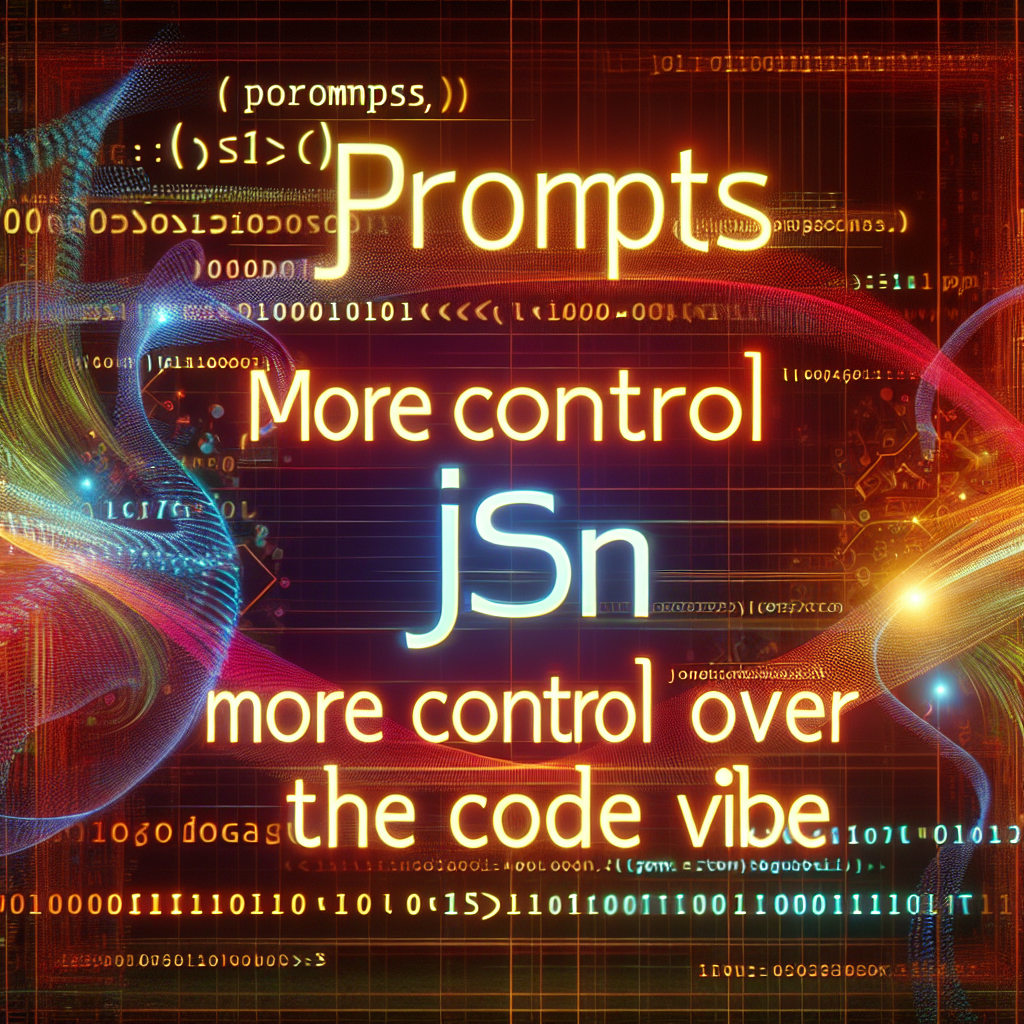 Prompts JSON: mayor control en la vibra del código