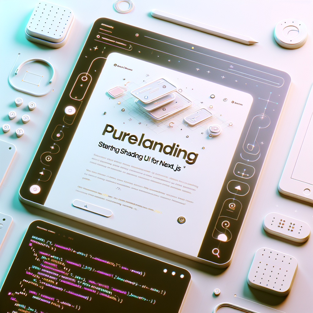 PureLanding: Inicio Shadcn UI para Next.js