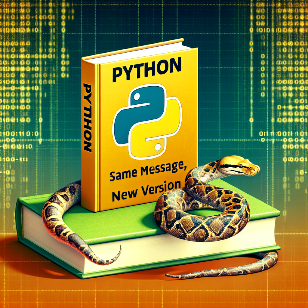 Python: Mismo mensaje, nueva versión