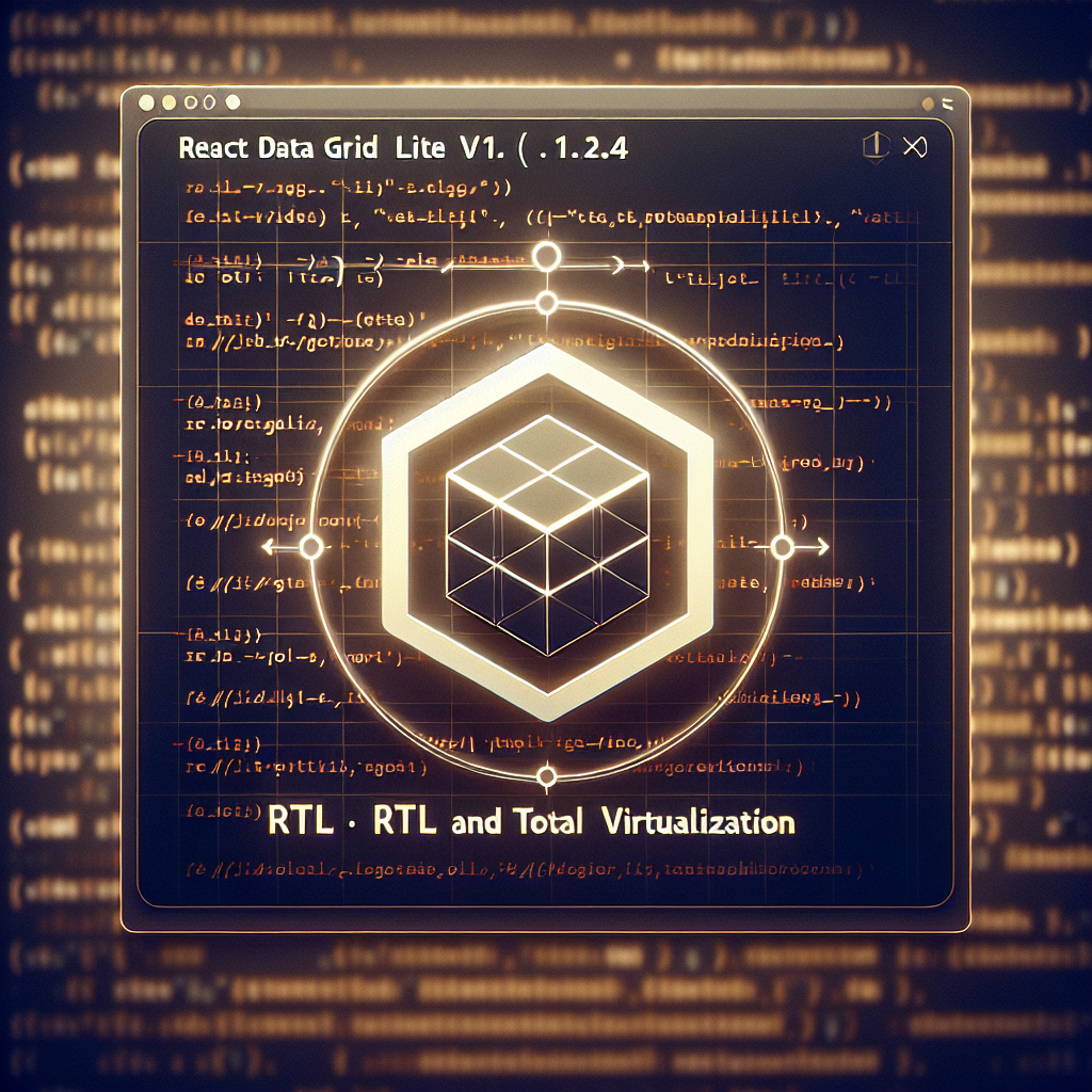 React Data Grid Lite v1.2.4: RTL y Virtualización total
