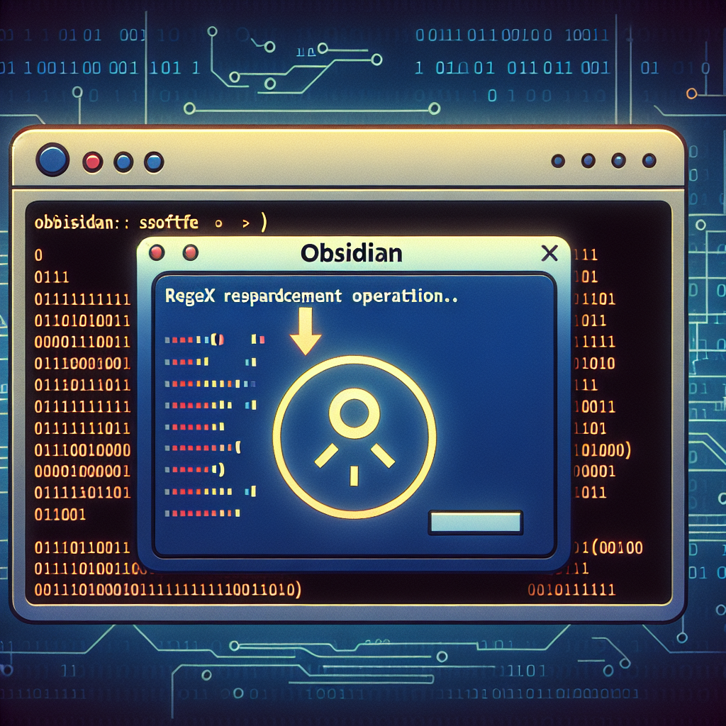 Reemplazo con Regex en Obsidian