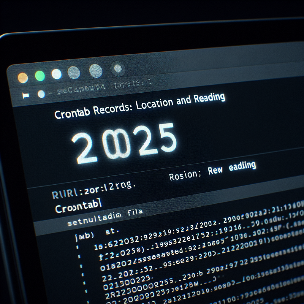 Registros de Crontab: ubicación y lectura [2025]
