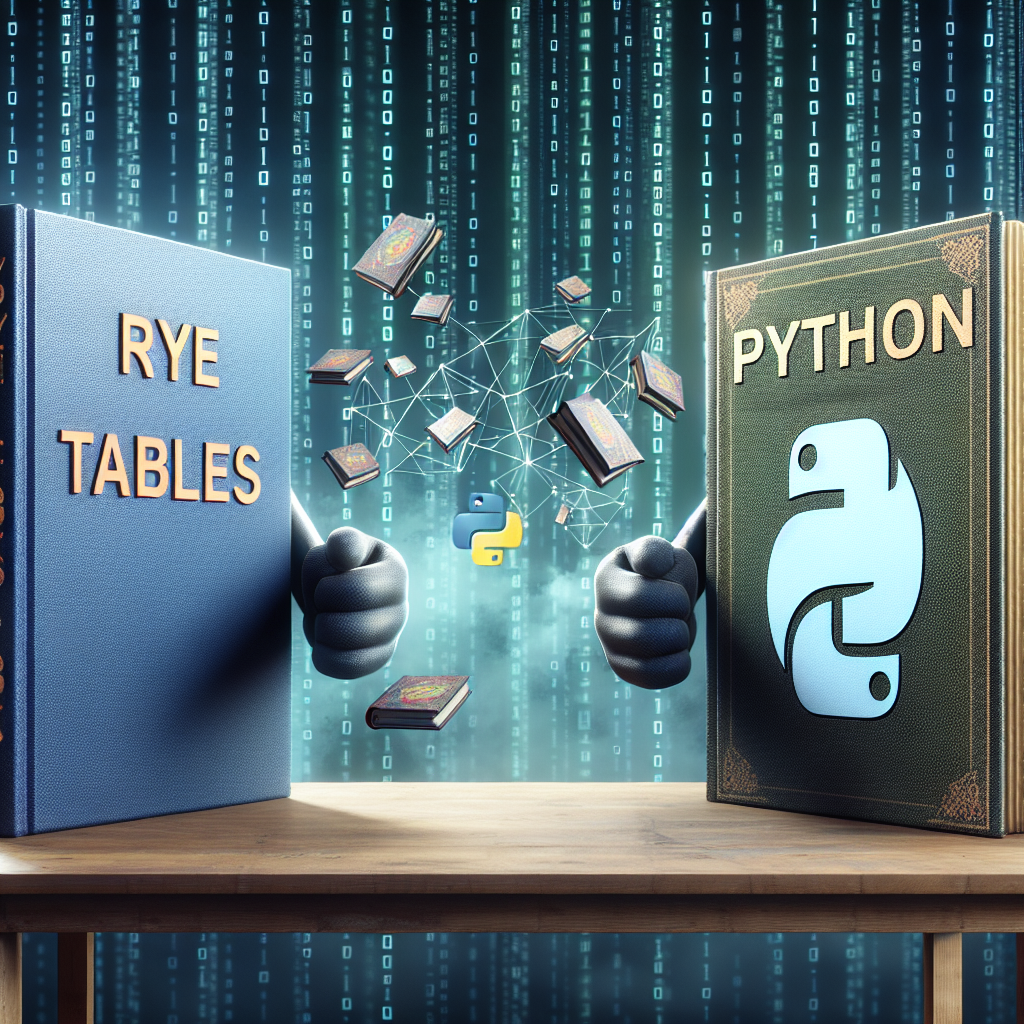 Rye Tables vs Python/Pandas: Otra forma de manipular datos
