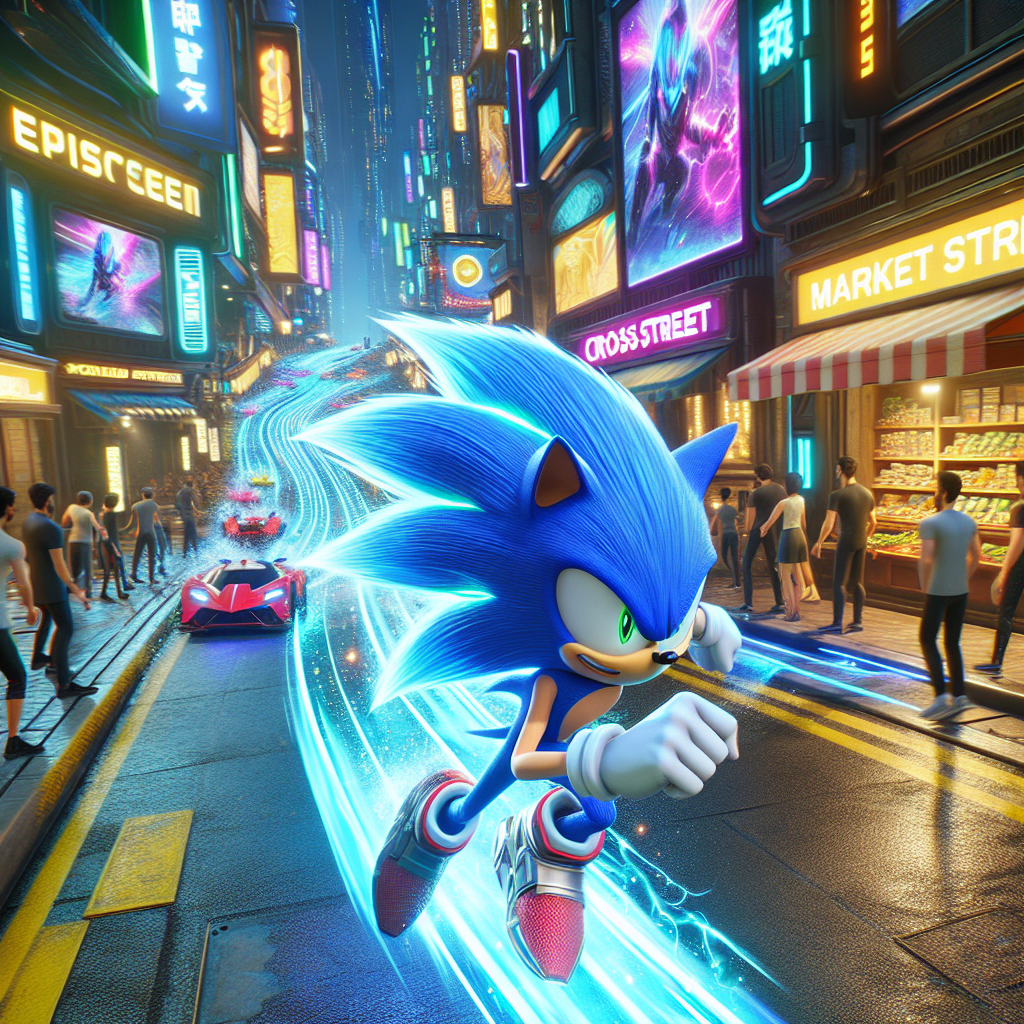 S Rank Sonic Racing: CrossWorlds Velocidad Super Sonic en Market Street Jugabilidad