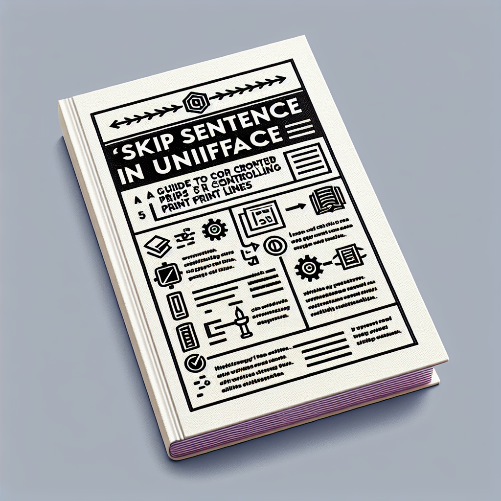 Sentencia skip de Uniface: guía de control de líneas de impresión
