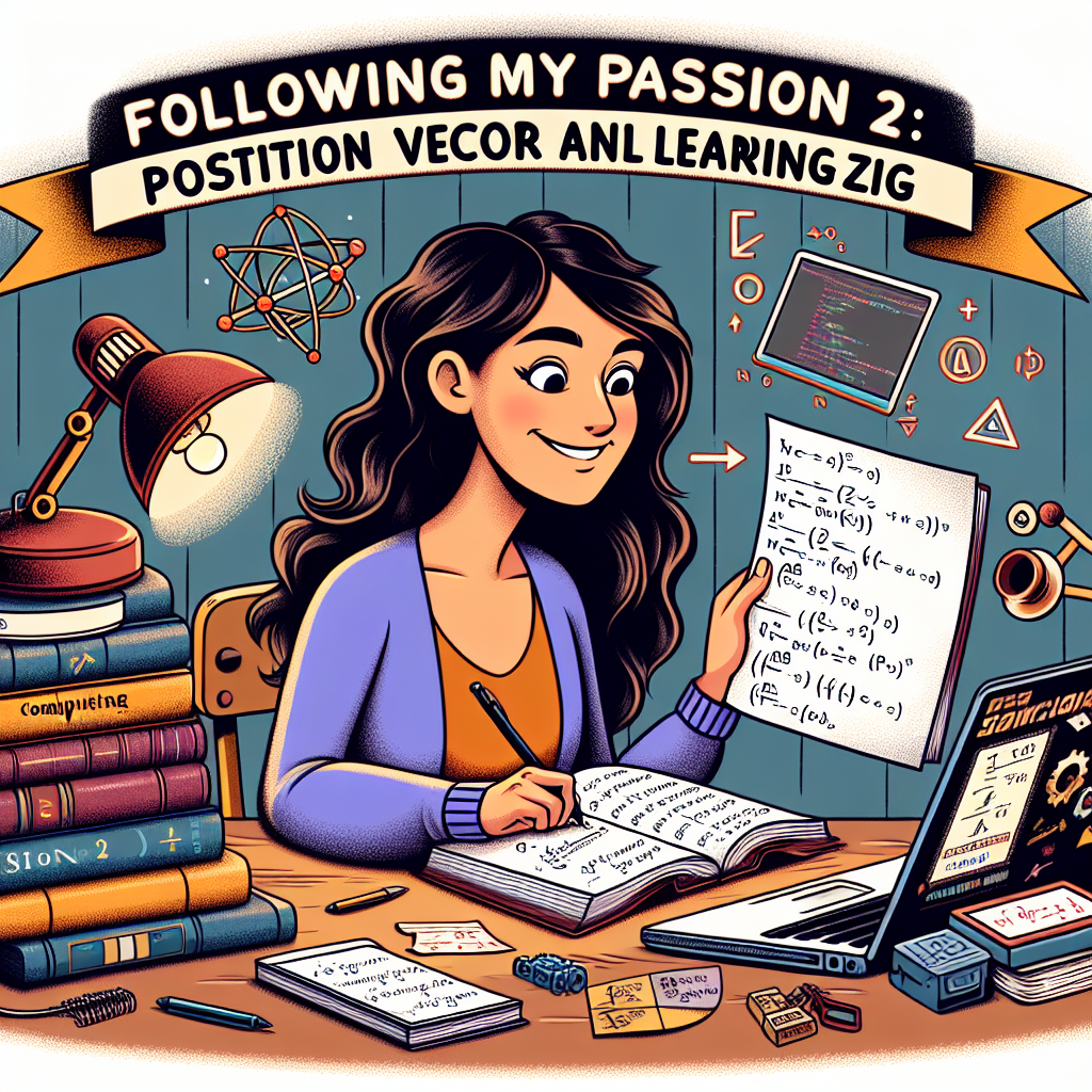 Siguiendo mi pasión 2: vector de posición y aprendiendo Zig