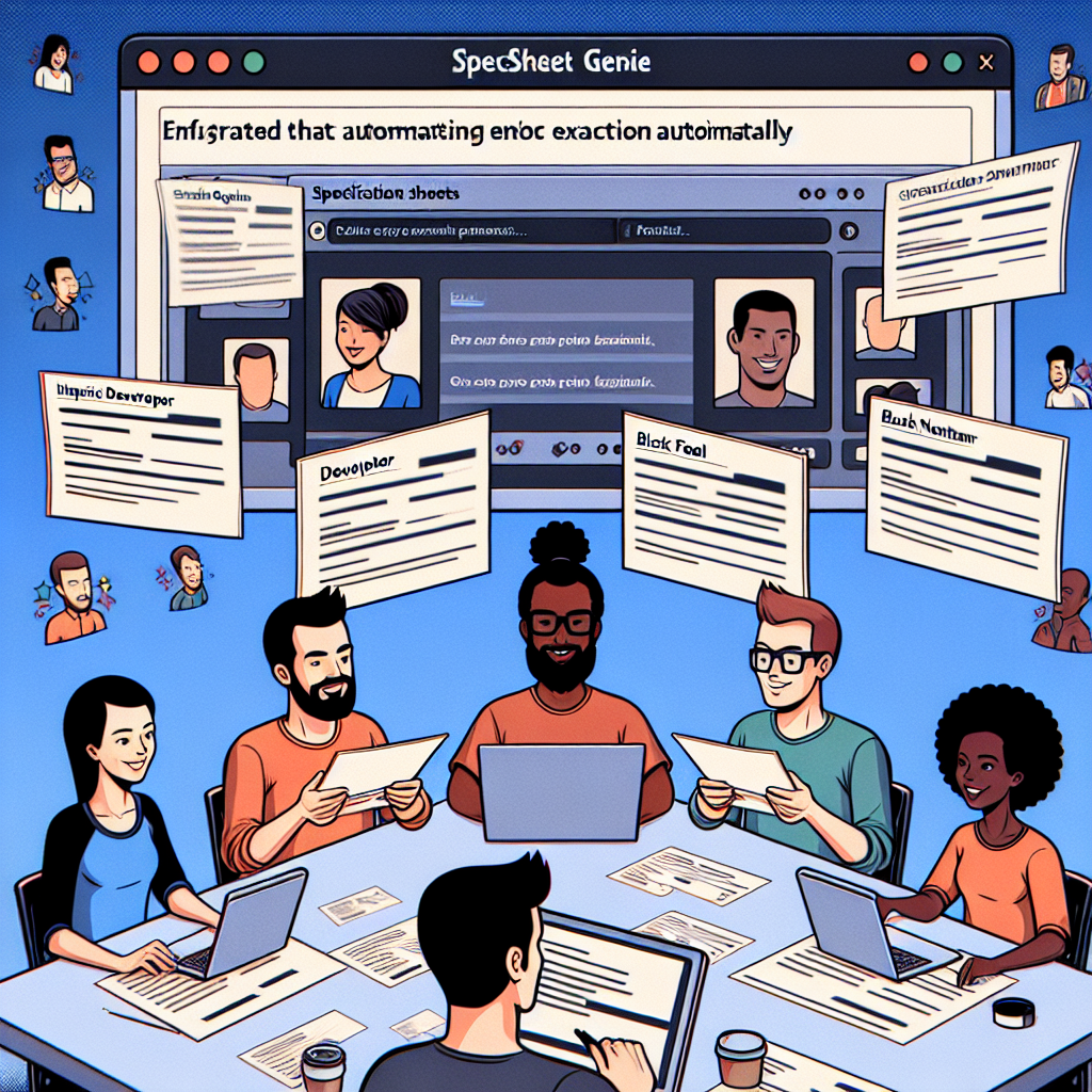 SpecsheetGenie: automatiza hojas de especificaciones — busco feedback de desarrolladores