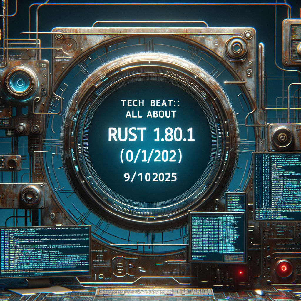 TechBeat: Todo sobre Rust 1.81.0 (9/10/2025)