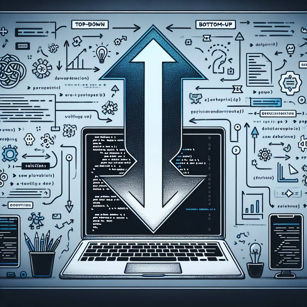 Top-Down y Bottom-Up: Estrategias para Resolver Problemas en Software