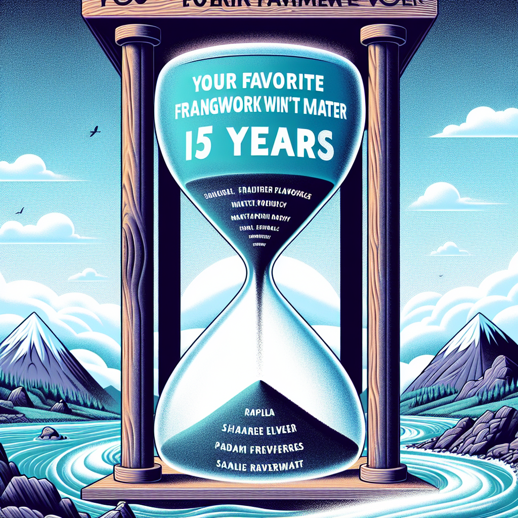 Tu framework favorito no importará en 5 años