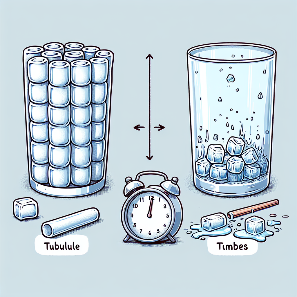 Vida útil de los cubos de hielo tubular